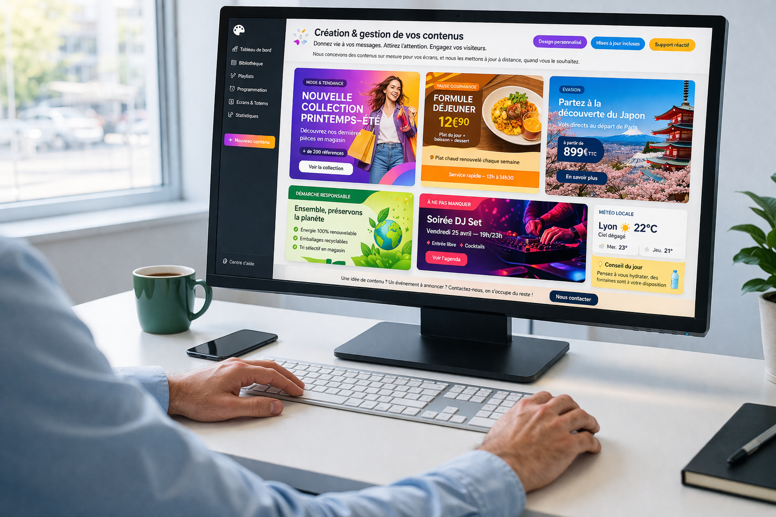 Création <br> et gestion de contenus